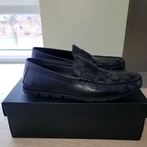 Coach Loafers, Size 12, Black